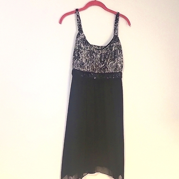 Enfocus Studio Dresses & Skirts - En Focus Studio Women's Black Luned Cocktail Dress, Size: 16W